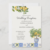 レモン・グローブ イタリア風 ウェディング・レセプション 招待状 (正面)