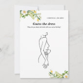 レモン ゲス ブライドドレス ブライズシャワー ゲーム カード (正面)