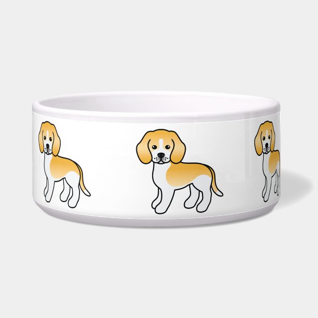 レモン コート カートゥーン ビーグル 犬種 ボウル (右)