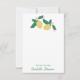 レモン サンキューカード