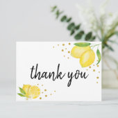 レモン シトラスとゴールド サンキューカード (スタンド正面)