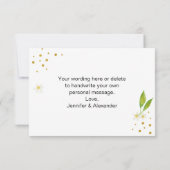 レモン シトラスとゴールド サンキューカード (裏面)