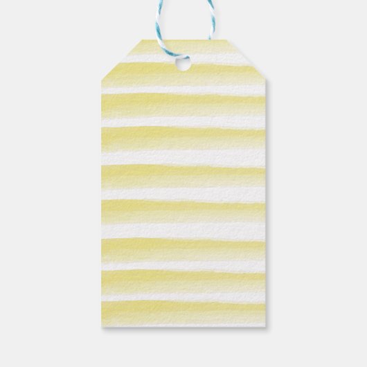 レモン シトラス1歳の誕生日黄色感謝ギフトタグ ギフトタグ (裏面)