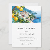 レモン シトラス アマルフィ コースト イタリアン ウェディング 招待状 (正面)