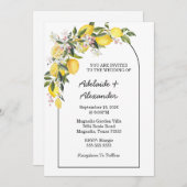 レモン シトラス イエロー 招待状 (正面/裏面)