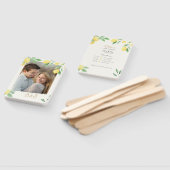 レモン シトラス グリーン ウェディング セレモニー ファン プログラム (組立なし)