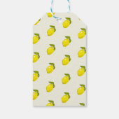 レモン シトラス フラワーベイビーシャワー サンクス ギフトタグ (裏面)