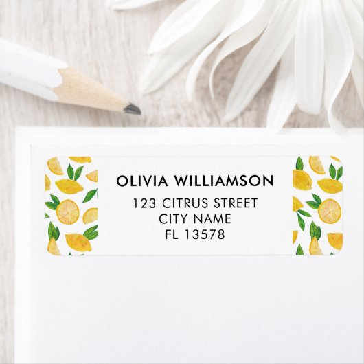 レモン シトラス フルーツ ラベル (インサイチュ)