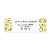 レモン シトラス フルーツ ラベル (正面)