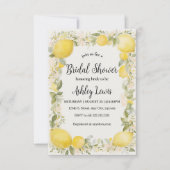 レモン　シトラス　ブライダルシャワー　ご招待 招待状 (正面)