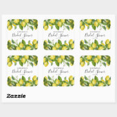 レモン シトラス ブライダルシャワー スクエアシール (シート)