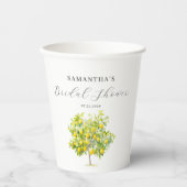 レモン シトラス ブライダルシャワー 紙コップ (正面)