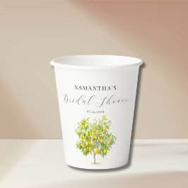 レモン シトラス ブライダルシャワー 紙コップ