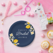 レモン シトラス ブライダル シャワー ペーパープレート (パーティー)