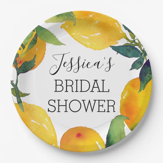 レモン シトラス ペーパー プレート (正面)