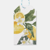 レモン シトラス メイン スクイーズ ブライダル シャワー ギフトタグ (裏面)