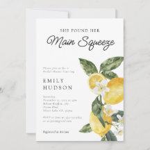 レモン シトラス メイン スクイーズ ブライダル シャワー