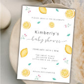 レモン シトラス メディテレーニア サマー ベイビー シャワー 招待状