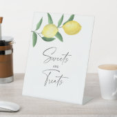 レモン – スイーツとお菓子の赤ちゃんシャワーポスター 台座サイン (インサイチュ)
