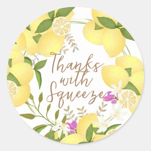 レモン スクイーズ ホワイト ステッカー (正面)