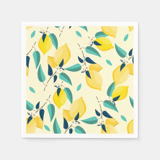 レモン スタンダードカクテルナプキン (正面)