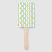 レモン（ストライプ）  ハンドファン (裏面)