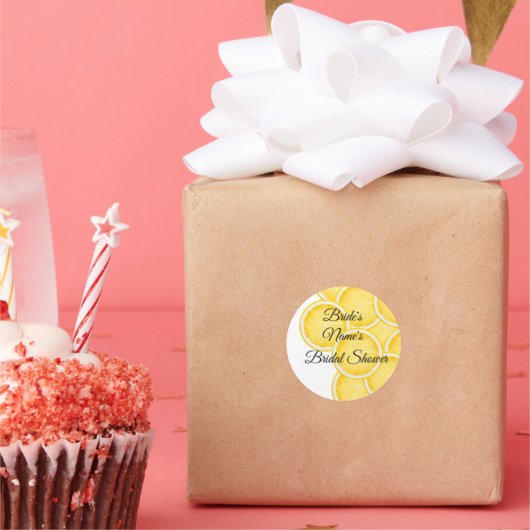 レモン スプリッツ ブライダル シャワー カスタム ステッカー (パーティー)