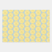 レモン スライス アマルフィ コースト パーティー ラッピングペーパーシート (正面2)