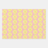 レモン スライス アマルフィ コースト パーティー ラッピングペーパーシート (正面2)
