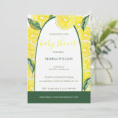 レモン スライス 水彩 手描き 招待状 (スタンド正面)