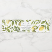 レモン ソレント ブライズシャワーパーティー ペットボトルラベル (シングルラベル)