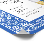 レモン&タイル地中海のウェディングシャワーへようこそ ポスター (角)