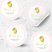 レモン チャオ ベビーシャワー ラウンドシール