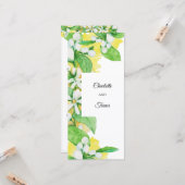 レモン ツリーの花、水彩 カード (正面/裏面インサイチュ)