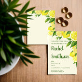 レモン ツリー テーマのシャワー招待状 招待状