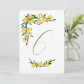 レモン テーブル ナンバー シックス 招待状 (スタンド正面)