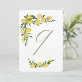 レモン テーブル ナンバー ナイン 招待状 (スタンド正面)