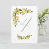 レモン テーブル ナンバー フォー 招待状 (スタンド正面)