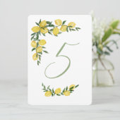 レモン テーブル ナンバー 5 招待状 (スタンド正面)