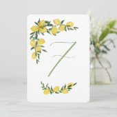 レモン テーブル ナンバー 7 招待状 (スタンド正面)