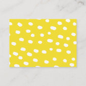 レモン テーマのベビーシャワー 本のリクエストカード エンクロージャーカード (裏面)
