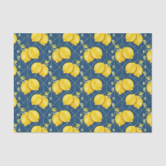 レモン(デザイン42黄/オレンジ・シリーズ) 薄葉紙 (正面)
