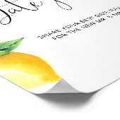 レモン デート ナイトのアイデア。シトラス デート ジャー ブライダル ポスター (角)