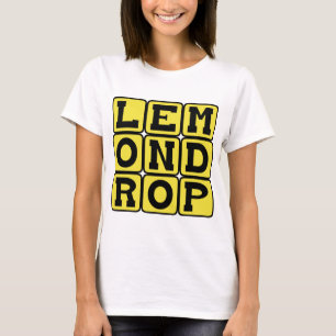 レモン ドロップ、さわやかなカクテル Tシャツ