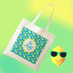 レモン ドロップ カリブ海のブルー トートバッグ