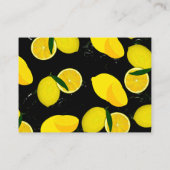 レモン ドロップ ブラック イエロー ファン ゲームの予想 エンクロージャーカード (裏面)