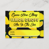 レモン ドロップ ブラック イエロー ファン ゲームの予想 エンクロージャーカード (正面)