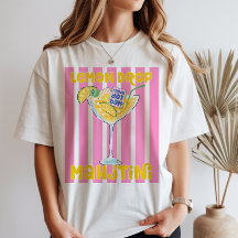 レモン・ドロップ・マティーニ麻雀Tシャツ