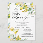 レモン・ドロップ・マーティニー メイン・スクイーズ ブライダル・シャワー 招待状 (正面/裏面)