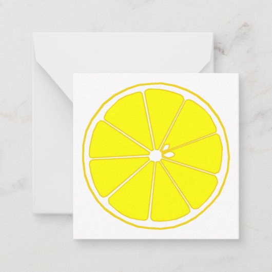 レモン ノートカード (正面)